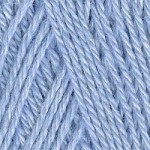 Пряжа для вязания ТРО Алиса (50%шерсть+50%вискоза) 10х100гр300м цв.0304 светло-голубой