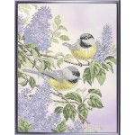Рисунок на ткани Славяночка арт. КС-004 Птички-синички 34х45 см