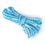 Тесьма плетеная вьюнчик арт.С-3726 г17 рис.9253 цв.голубойбелый