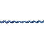 Тесьма плетеная вьюнчик (МЕТАНИТ) арт.С-2914 г17 рис.6422 цв.синие серебро №17