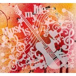 Трафарет-силуэт Marabu арт.28900012 цв.012 музыка 30*30 см