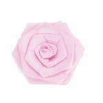 Украшение пришивные арт.Р-007 Роза атласная 7х7 см цв.бл.розовый