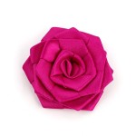 Украшение пришивные арт.Р-007 Роза атласная 7х7 см цв.лиловый