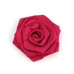 Украшение пришивные арт.Р-007 Роза атласная 7х7 см цв.вишневый