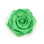 Украшение пришивные арт.Р-007 Роза атласная 7х7 см цв.зеленый
