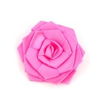 Украшение пришивные арт.Р-007 Роза атласная 7х7 цв. ярк. розовый