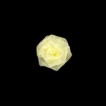 Украшение пришивные арт.Р-011 Роза капроновые 3см цв.лимонный