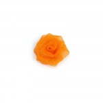 Украшение пришивные арт.Р-018 Роза капроновые 3см цв.оранжевый