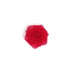 Украшение пришивные арт.Р-037 Роза капроновые 3см цв.т.красный