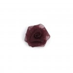 Украшение пришивные арт.Р-110 Роза капроновые 3см цв.т.коричневый