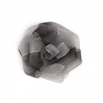Украшение пришивные арт.Р-112 Роза капроновые 7см цв.серо-черный