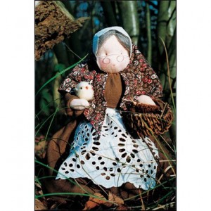 WIT.A17600 Набор для изготовления вальдорфской куклы DE WITTE ENGEL Бабушка h=26см