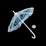 Зонт маленький арт.КЛ.21586 16см гипюр цв.голубой