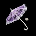 Зонт маленький арт.КЛ.21589 16см гипюр цв.фиолетовый