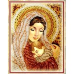Набор для вышивания хрустальными бусинами ОБРАЗА В КАМЕНЬЯХ арт. 5522 'Дева Мария'