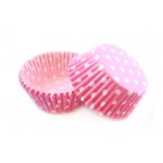 Набор бумажных форм для кексов Горошек розовый, диаметр дна 5 см, 50 шт