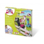 FIMO kids farm&play `Пони`, состоящий из 4-ти блоков по 42 гр. , стек для моделирования, инструкция, игровая фоновая сцена, уровень сложности 2
